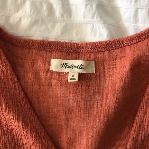 Madewell Texture And Thread Wrap Front Tank Top M - Picture 7 of 10